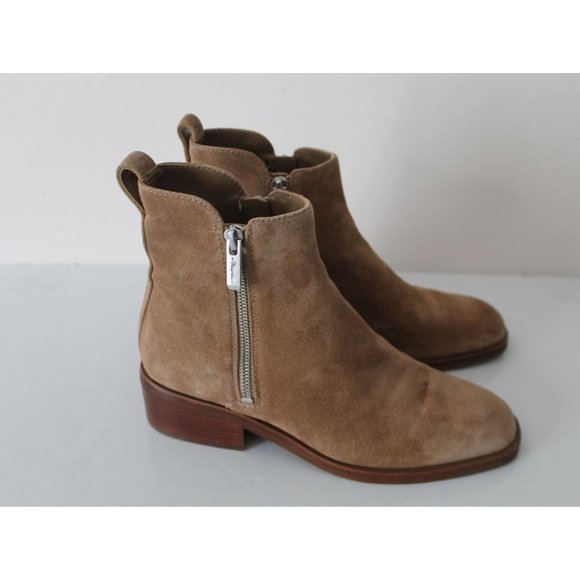 3.1 PHILLIP LIM Alexa Suede Ankle Boots Light Brown Size IT 37/ US 7 - Picture 8 of 12
